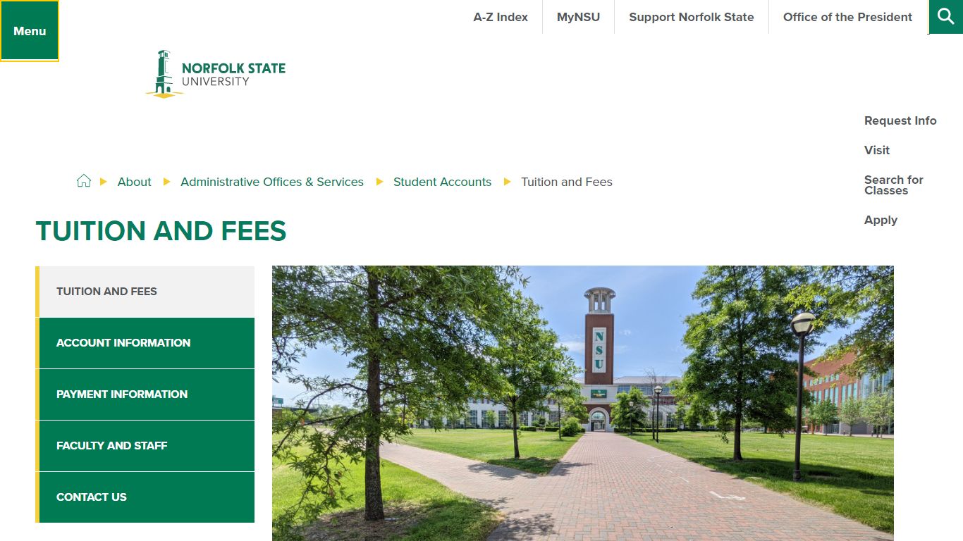 Tuition and Fees - Norfolk State University